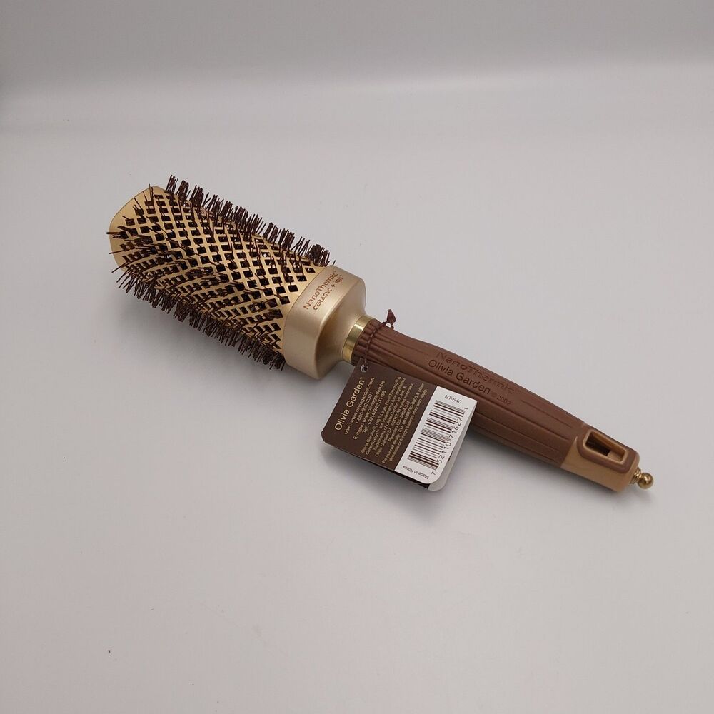 Olivia Garden NanoThermic Ceramic + Ion Square Brush NT S40 Made In KOREA